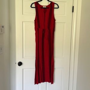 Women’s Long Red Casual Dress